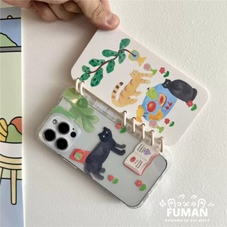 Flip Book Ốp Điện Thoại Cho Huawei Nova 15 Ultra 14 13 12 9 SE 11 Pura 80 Pro Plus P60 P50 P40 P30 Pro Y6P 2020 Mate 30 Ốp Lưng Trong Suốt Hình Chim Dễ Thương Hoạt Hình Mèo Mềm Giá Đỡ