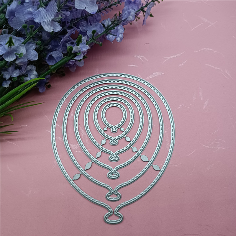 Đa Kích Thước Bóng Chủ Đề Handmade DIY Kim Loại Thép Carbon Cắt Khuôn Thêu Sò Dập Nổi Khắc Bản Mẫu DIY Album Ảnh Thiệp Chúc Mừng Cắt Chết Giấy Nghệ Thuật Dụng Cụ