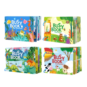 Sách tương tác Montessori cho trẻ từ 3 tuổi trở lên, sách giáo dục cho trẻ nhỏ, sách tĩnh lặng, sách hoạt động