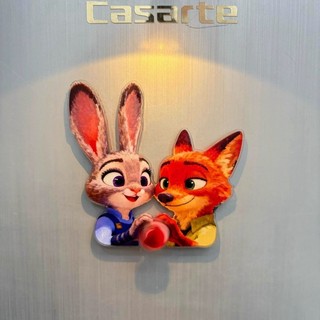 Kawaii Zootopia Xoay Nam Châm Tủ Lạnh Hoạt Hình Dễ Thương Thiết Kế Động Vật Từ Tủ Lạnh Miếng Dán Dành Cho Người Hâm Mộ Trang Trí Quà Tặng