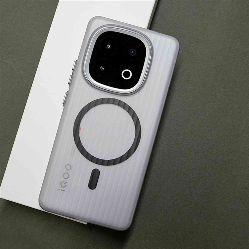 Ốp Điện Thoại Cho iQOO Z9 Z10 Turbo + / Z9 Z10TurboPro Từ Tấm Dọc Họa Tiết Phong Cách Mới Mờ Cứng
