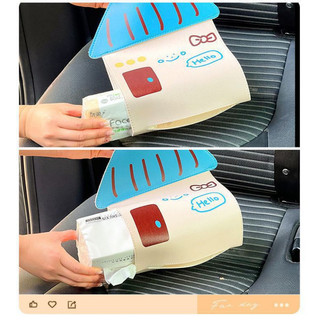 Túi Treo Khăn Giấy Chất Liệu Da PU Chống Thấm Nước – Hộp Đựng Giấy Treo Tường Đa Năng, Tiện Lợi