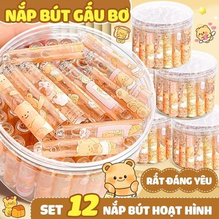 Nắp Bút Chì Cho Học Sinh – Bảo Vệ Ngòi Không Gãy, Nối Dài Đầu Bút, Họa Tiết Hoạt Hình Bắt Mắt
