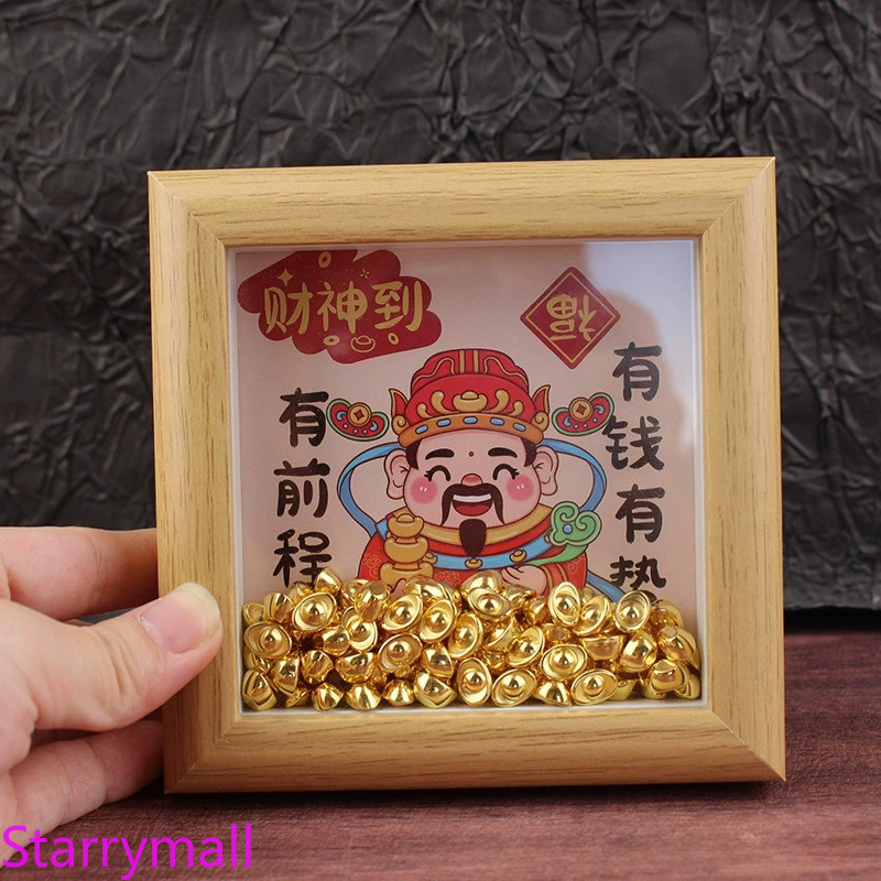 Mới Rỗng Thần Tài Khung Ảnh May Mắn Để Bàn Trang Trí Năm Mới May Mắn Trang Trí Nhà