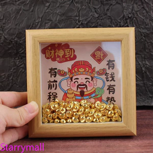 Mới Rỗng Thần Tài Khung Ảnh May Mắn Để Bàn Trang Trí Năm Mới May Mắn Trang Trí Nhà