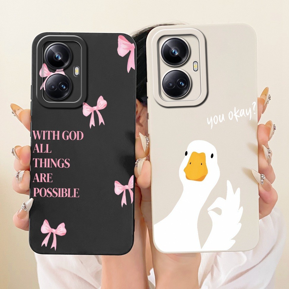 Dành Cho Realme 10 Pro Plus RMX3687 RMX3686 Dành Cho Realme 10 Pro + Ốp Lưng Silicon Thời Trang Sang Trọng Mát Kawaii Vỏ Sơn Dễ Thương