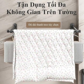 【COD】Giá treo tường có thể thu gọn, giúp phơi đồ và treo quần áo một cách gọn gàng mà không chiếm nhiều diện tích sàn.