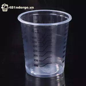 Ge 10 Cái 500ml Dùng Một Lần Nhựa Trong Suốt Sơn Trộn Cốc Trộn Sơn Trộn Hiệu Chỉnh Cốc n