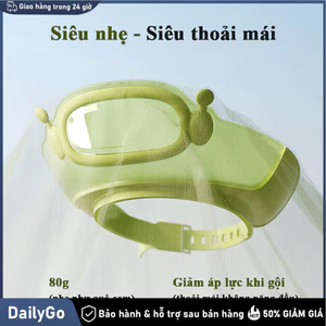 Mũ tắm gội bé silicon điều chỉnh kích thước đeo được 2 mặt Mũ Gội Đầu / Nón Tắm, Chắn Nước Vào Tai và Mắt, Silicon