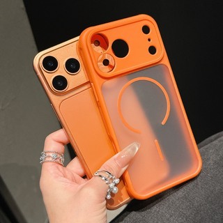 Huỳnh quang màu xanh mờ từ tính thích hợp cho vỏ điện thoại Apple 17promax, iPhone 15pro mới 14 vỏ bảo vệ 12 thời trang và đơn giản, 16ProMax bao gồm tất cả chống rơi