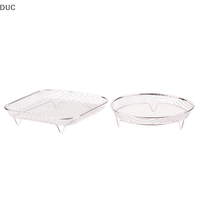 [Duc] 1PC Nồi chiên không khí giá Stackable Nướng Giá thép không gỉ Nướng Giỏ Bếp Tiện Ích [VN]