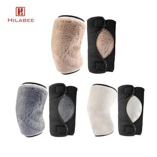 Băng Knee Warmer Mùa Đông Lót Lông Cừu Dày, Ấm Áp Cho Đầu Gối Và Tay Chân