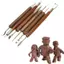 Bigdealshot 6 Chiếc Đất Sét Sculpg Sáp Khắc Đồ Gốm DIY Dụng Cụ Shapers Polymer Mô Hình Quà Tặng