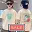 Áo Thun Thiết Kế Bé Trai Màu Sắc Cực Ngầu In Bông, Hút Thoáng Thấm Hút Hợp Xu Cho 90-150 Tay Lỡ