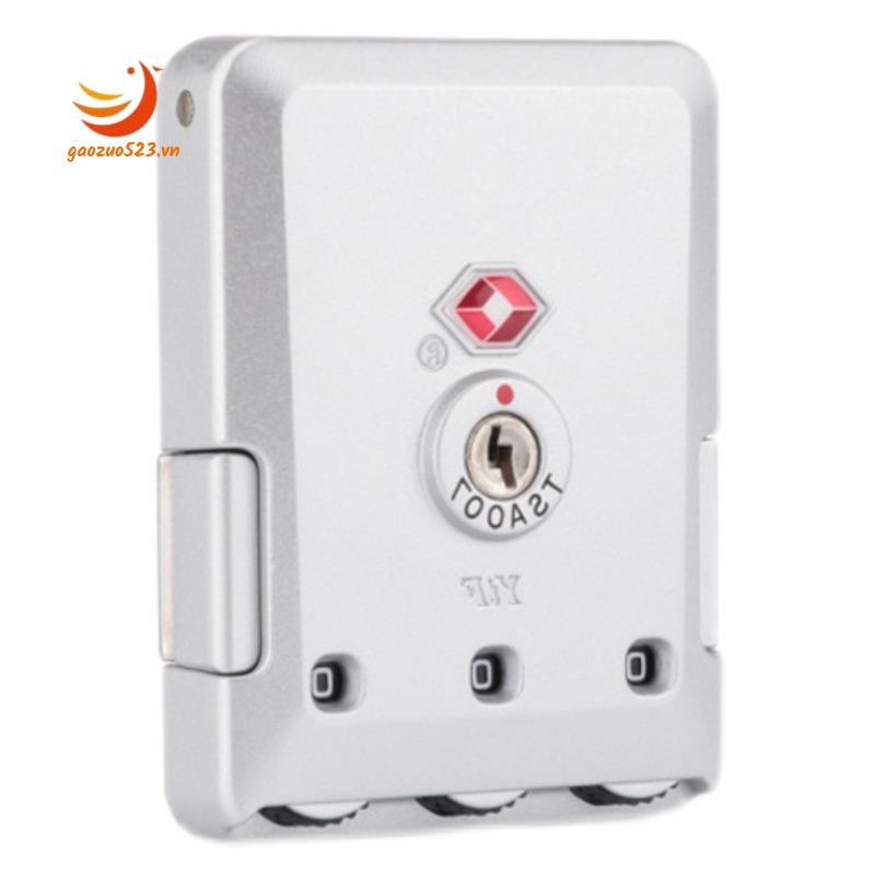 [gaozuo523.vn] Phụ kiện khóa hộp mật khẩu Thay thế khóa hải quan cho hành lý Bạc chống trộm