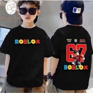 COD✅ (Hồ Chí Minh)DREAMY BABY Roblox Áo phông trẻ em | 67 Tay ngắn phong cách đường phố, áo cotton mùa hè cho bé trai