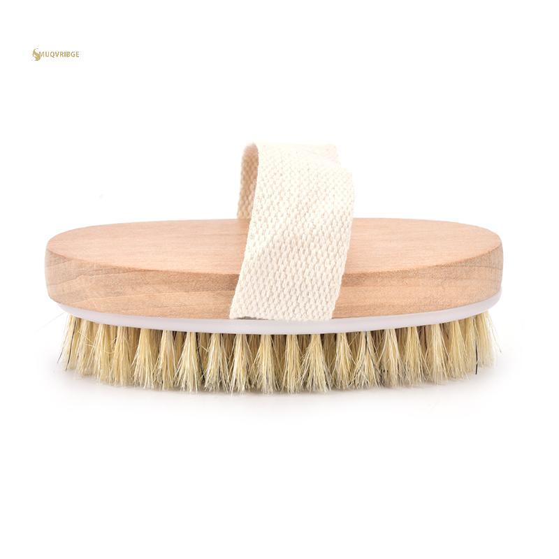 MUQV Mới 1 Da Khô Toàn Thân Bàn Chải Lông Tự Nhiên Mềm spa Bàn Chải Tắm Massage Nhà n
