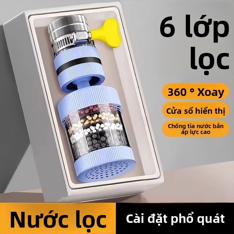 Vòi Nối Dài Lọc Đa Năng Chống Bắn Nhà Bếp Lọc Nước Dụng Cụ Tiện Dụng Hộ Gia Đình Máy Nước Lọc UVF7