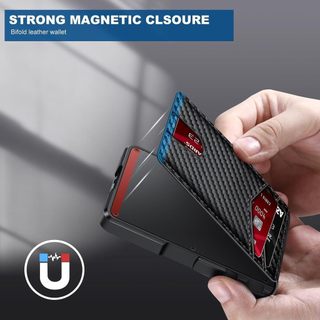 Hộp đựng thẻ kim loại Nam RFID Bàn chải chống trộm Hộp đựng thẻ hợp kim nhôm