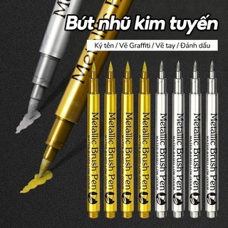 Set bút viết thiệp cưới – Bút chống thấm nước, bút nhũ kim tuyến, bút vàng bạc cho sắt & thủy tinh