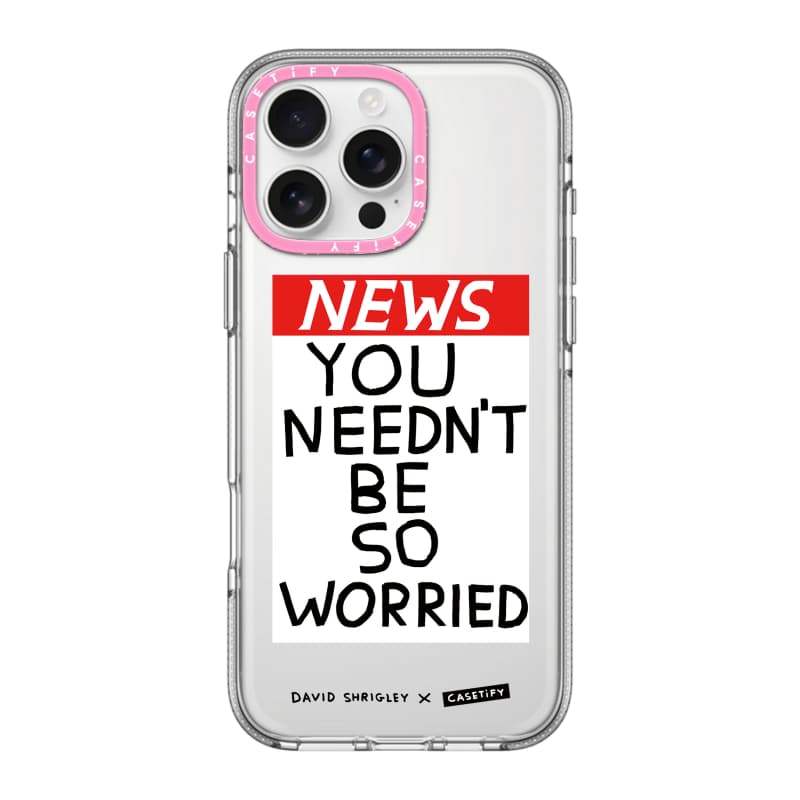 CASECASE X Tin tức Bạn không cần lo lắng Ốp điện thoại PINK CAMERA RING EDITION Tác động Vỏ hút từ tính trong suốt cho IPhone 17 / 16 / 15 / 14 / 13 Pro Max Air với bao bì cao cấp