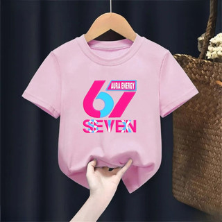 Trẻ em Brainrot Six Seven 67 Phim hoạt hình Tee Số vui nhộn In hình Áo sơ mi mùa hè thông thường