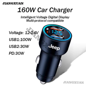 Dành Cho Xe JEEP Sạc ️ Sạc Nhanh 160W Wrangler Cherokee La Bàn Liberty Grand Cherokee Renegade