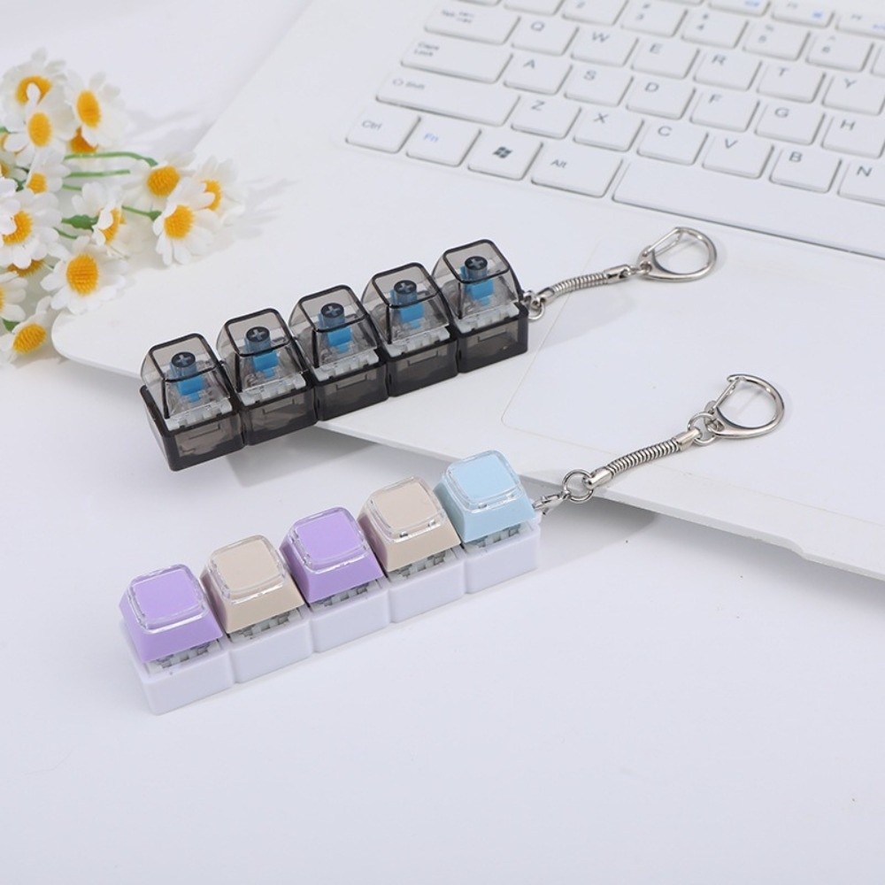 Móc khóa trò chơi bàn phím BAMBOOB, Chống căng thẳng ngón tay Giảm căng thẳng 9 bàn phím Đồ chơi chìa khóa, Fidget Giải nén nút DIY Keycap Túi sáng tạo Mặt dây chuyền Quà tặng cho người lớn