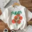 Cotton Bé Trai-Gái Họa Tiết 1997 Thanh Toán Nhận Hàng Cổ Thuyền Áo Ngắn Tay