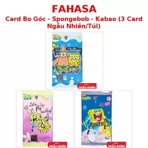Card Bo Góc - Spongebob - Kabao (3 Card Ngẫu Nhiên/Túi)