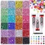 Kim cương giả thạch EDIWANY, Đồ dùng thủ công nhiều màu Bộ kim cương giả nhựa, Hot Sparkling DIY Trang trí nghệ thuật Bedazzling Kim cương giả cho nghệ thuật làm móng