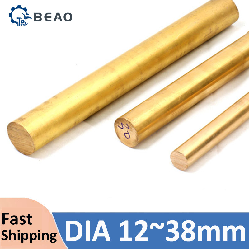 Đường kính 12mm-38mm Phần cứng Thanh tròn bằng đồng thau cho thanh đồng thau DIY