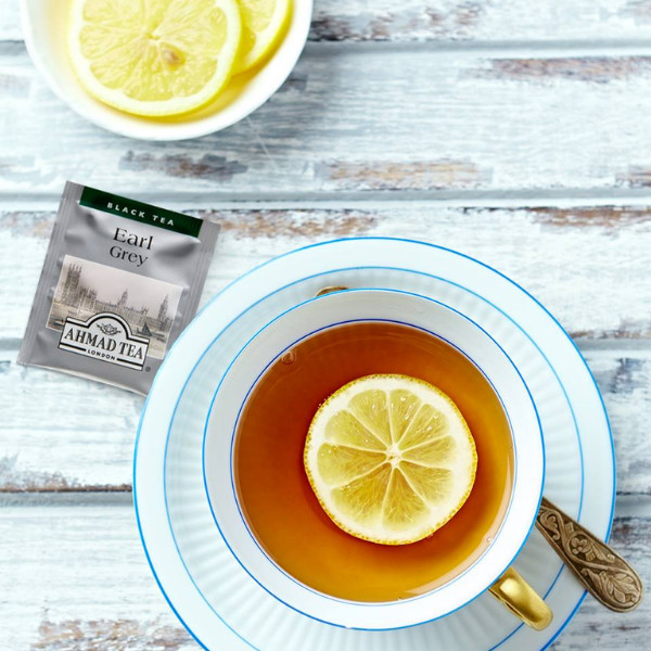 Trà Bá Tước AHMAD Earl Grey Túi Lọc Có Bao Thiếc Hộp 40g (20 Túi x 2g), Hương Vị Trà Chiều Châu Âu