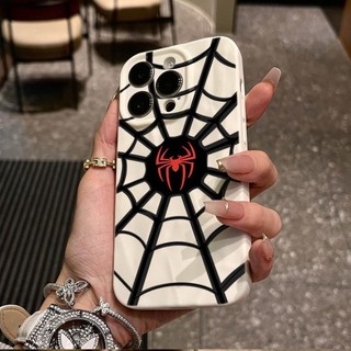 Dành Cho IPhone17 16 15 14 13 12 11 Pro MaxX XR XS MAX 7 8 PLUS Hoạt Hình Đơn Giản Người Nhện Cặp Đôi Vỏ Điện Thoại Mềm