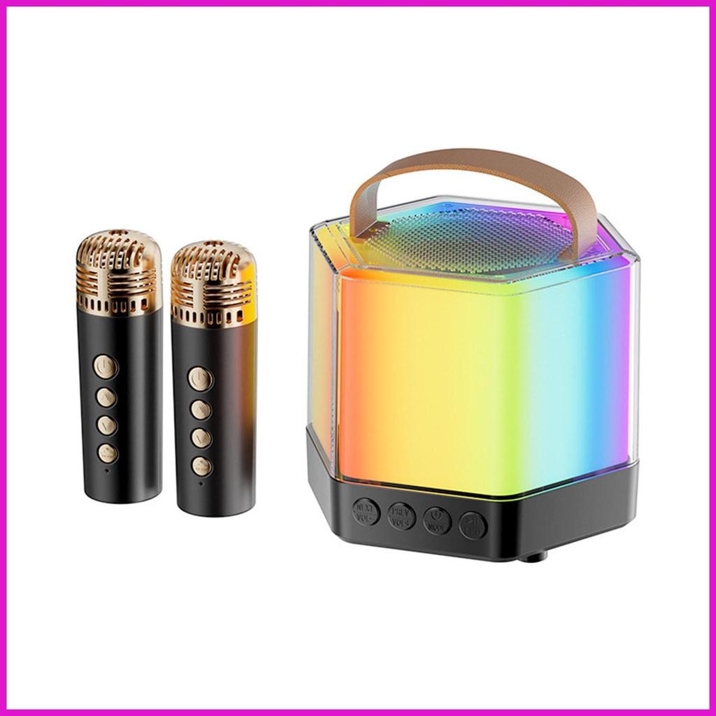Máy Karaoke Có 2 Micro Loa Karaoke Di Động Micro Và Loa Di Động Cho Gia Đình Ngoài Trời lyuvn