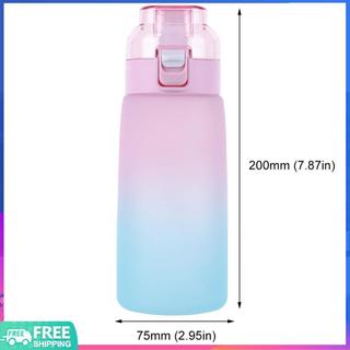 Bình Nước Không Khí 600ML Tritan Với 7 Hạt Hương Vị Trái Cây Hương Thơm Chai Nước Uống Thích Hợp Cho Thể Thao Ngoài Trời