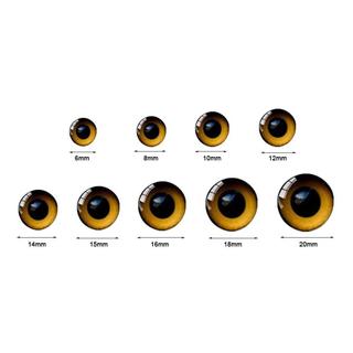 Risedot 20 Cái / 10 Đôi Mắt Thủ Công, 6-20 mm, Pha Lê Lấp Lánh, Phụ Kiện DIY Búp Bê