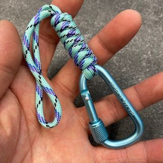 Dây bện ngoài trời đa năng, có khóa D, móc EDC, treo nhanh, chống trộm