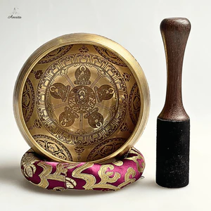 Chuông hoa văn Ngũ Phương Chư Phật 13 cm - CXNP278
