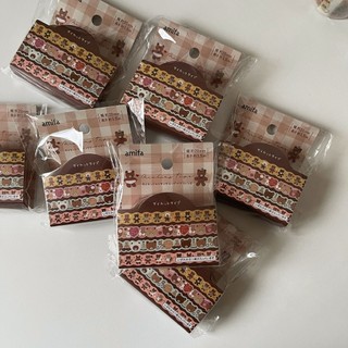 Washi tape hình gấu Amifa Nhật Bản cuộn 2m