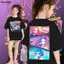 Áo thun nữ Huntrix Rumi Zoey 100% cotton size 100-150CM Truy tìm Kpop trẻ