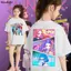 Áo thun nữ Huntrix Rumi Zoey 100% cotton size 100-150CM Truy tìm Kpop trẻ