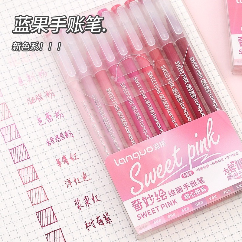 Languo Sổ Tay Bộ Bút Sổ Tay Dung Tích Lớn Highlighter Tranh Bút Vừa Thì Chìa Khóa Bút Màu Đơn Đầu 2026.2.7