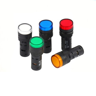(Freeship) Đèn báo LED phi 16 mm loại tròn, Xanh Đỏ Vàng.