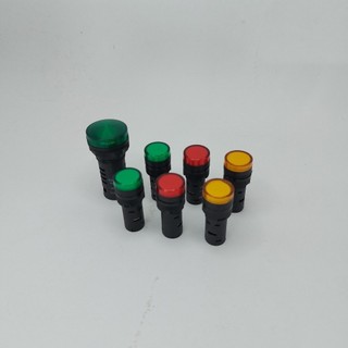 (Freeship) Đèn báo LED phi 16 mm loại tròn, Xanh Đỏ Vàng.