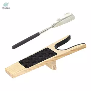 Dụng cụ tháo khởi động bằng gỗ, Dễ dàng cất cánh, Giày bốt Công cụ loại bỏ còi Giày bốt Jack Kính thiên văn Sừng giày cho Giày trượt tuyết cao su Giày đi làm tại nhà