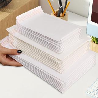 Túi bong bóng chống nước chống sốc - Túi đóng gói giao hàng tự niêm phong màu trắng / vàng