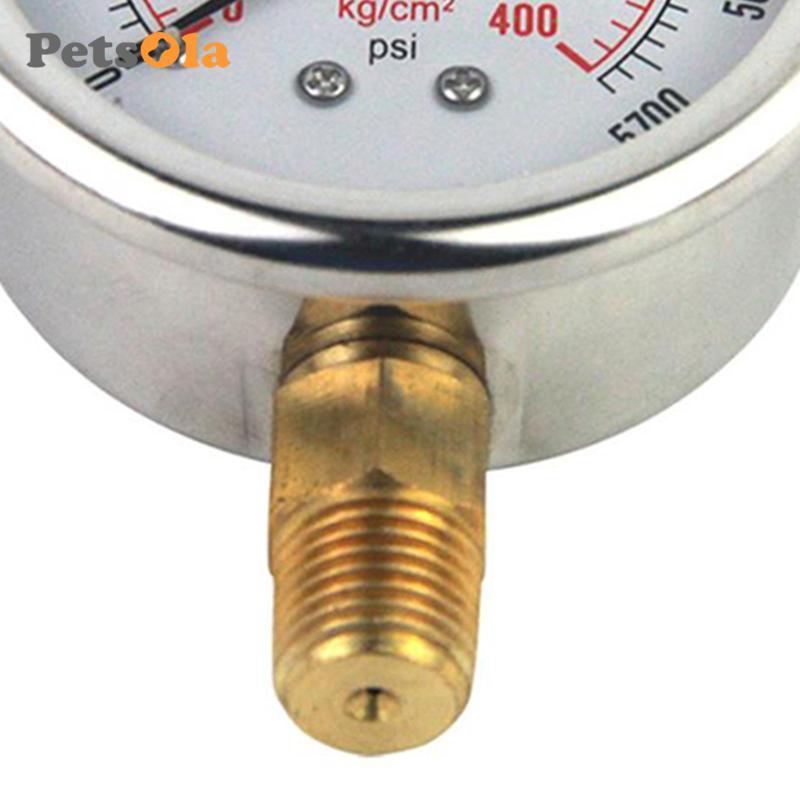 Đồng hồ đo áp suất thủy lực đa năng Áp suất khí tự động 1 / 4in Nam NPT Đáy gắn Vỏ thép không gỉ Công nghiệp bền