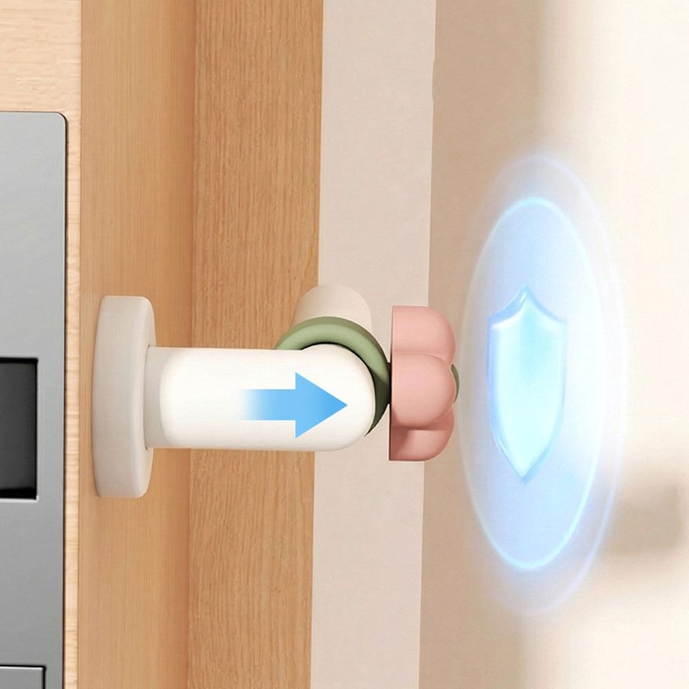 Tấm chắn tác động tay nắm cửa HOBBYIN, Nút chặn cửa chống sốc hoạt hình, Tấm cản trước cửa bằng silicon im lặng di động để trang trí phòng ngủ