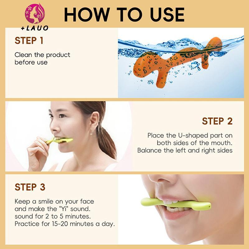 Springevenstar Di Động Cười Đào Tạo Corrector 3 Màu Cơ Kéo Dài Nâng Cơ Mặt Tập Thể Dục Silicone Mặt Tập Thể Dục Springevenstar